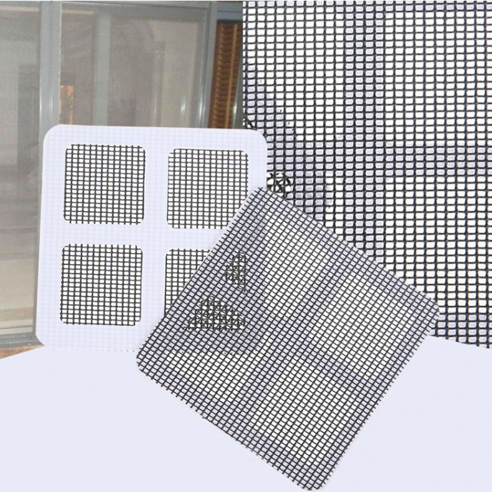 10Pcs Fix Netto Venster Zelfklevende Anti Mosquito Fly Insect Insect Reparatie Screen Wall Patch Stickers Mesh Venster Scherm