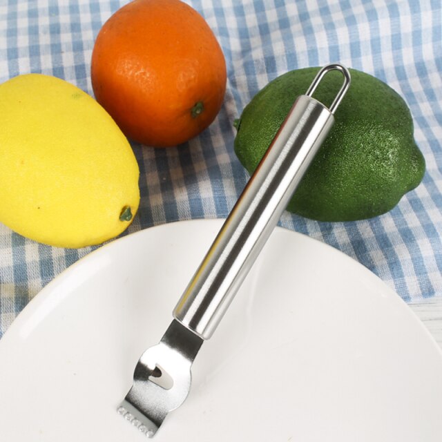 Cheese Grater Fruit Peeler Lemon Zester Ginger Garlic Chocolate Grater Multifunction Kitchen Tool Stainless Steel Nutmeg Gadgets: Orange peel