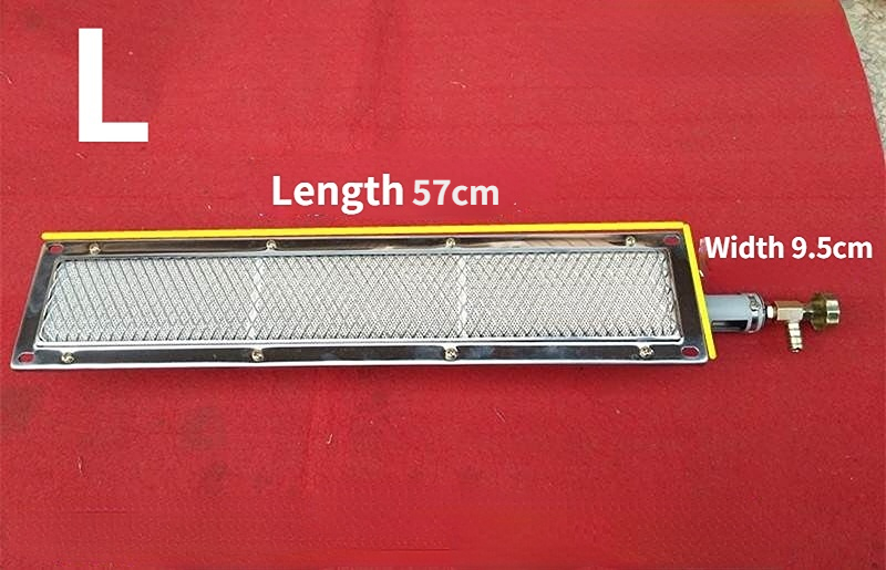 Gasgrill infrarød brænder udskiftning brand energibesparende brænderplade komfurkerne rektangulær: Grå