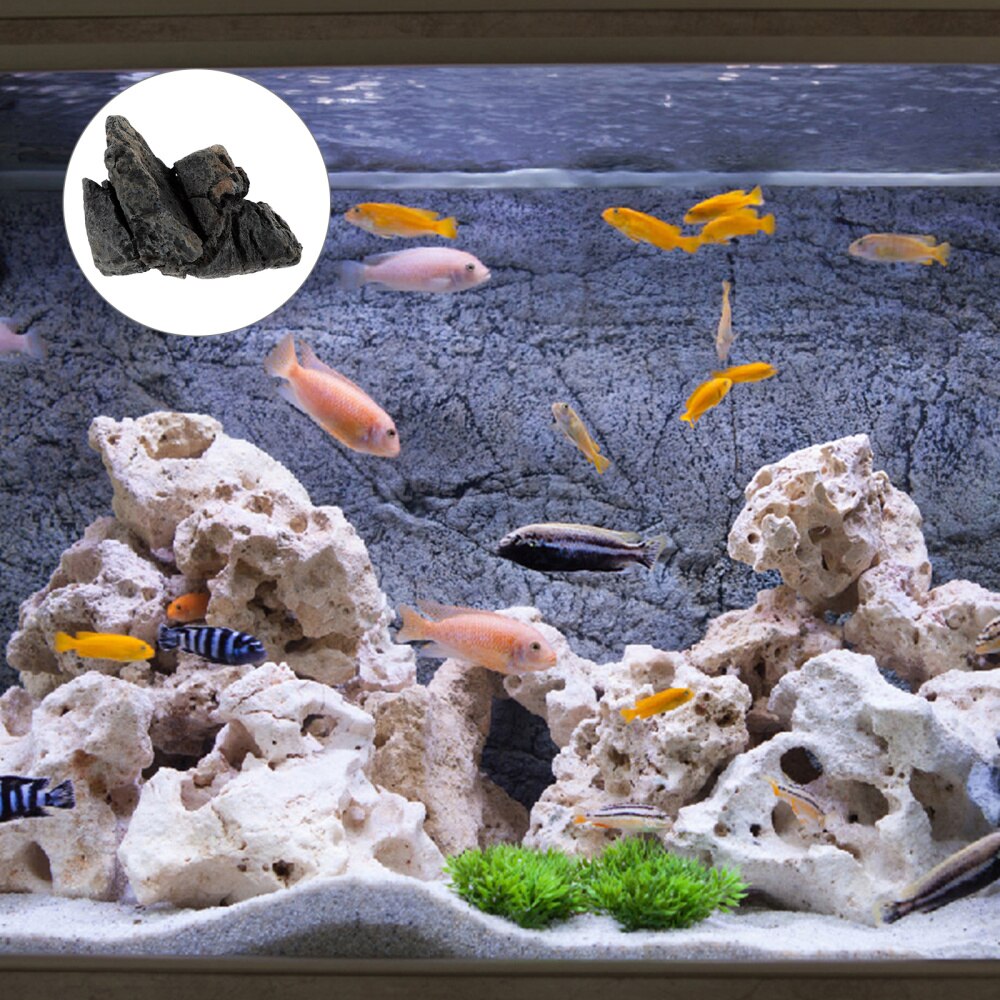 Fish Tank Aquarium Stone Landscaping Decoration Realistic Stone Ornaments: gy006