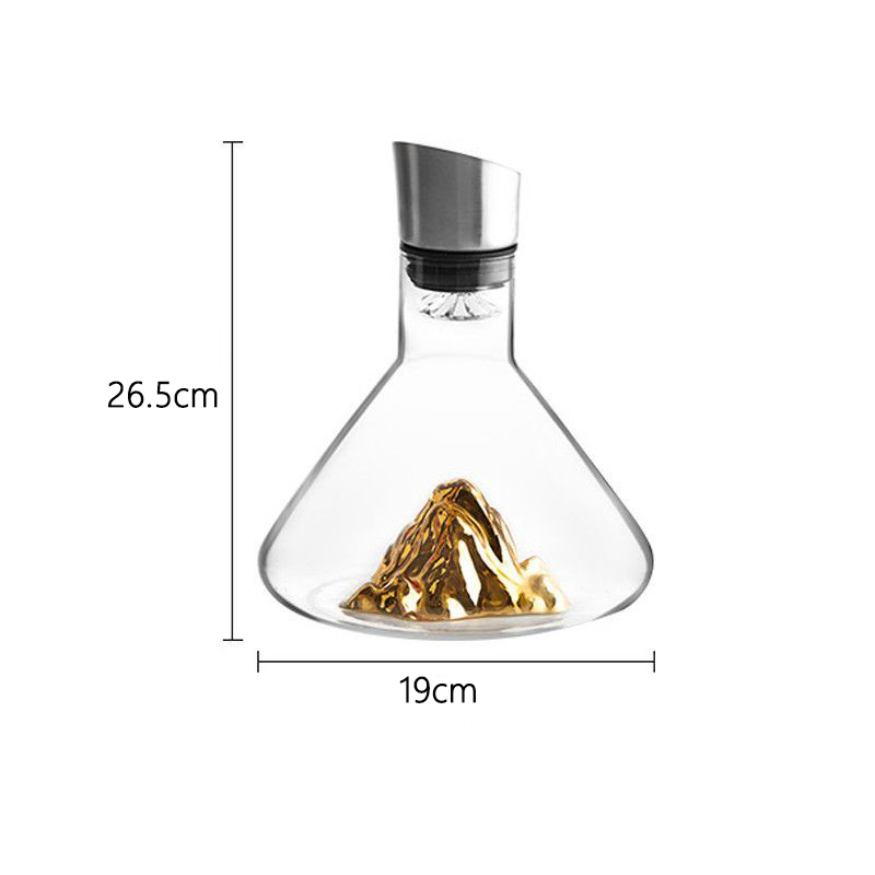 1450ml/1600ml rödvinsflaskor kreativ karaff kristallglas whiskyburk europeisk stil utländsk vinkanna festvin dispenser: Choklad