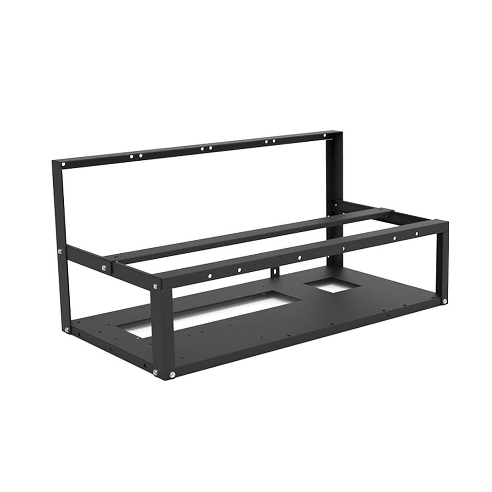 Étagère de minage Ethereum ouverte 6GPU, facile à installer, accessoires outils, cadre de Structure robuste, vernis de cuisson artisanat