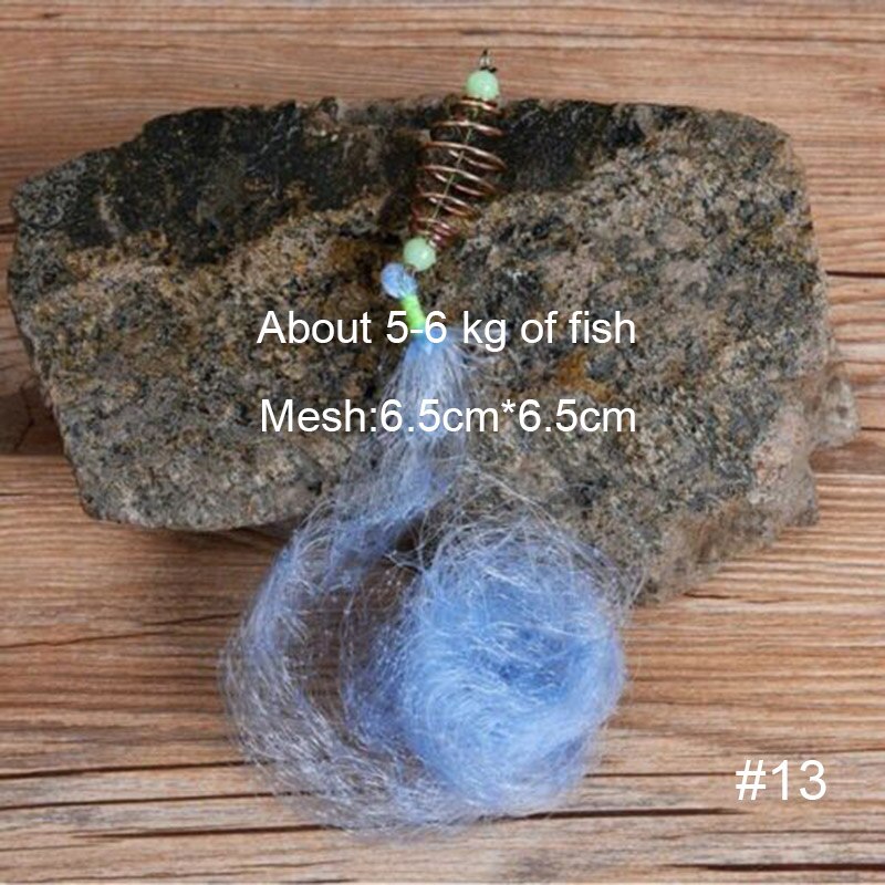 Fishing Nets Set 3D Pyramid Shape with Luminous Bead and Spring Fishing Accessories: 13