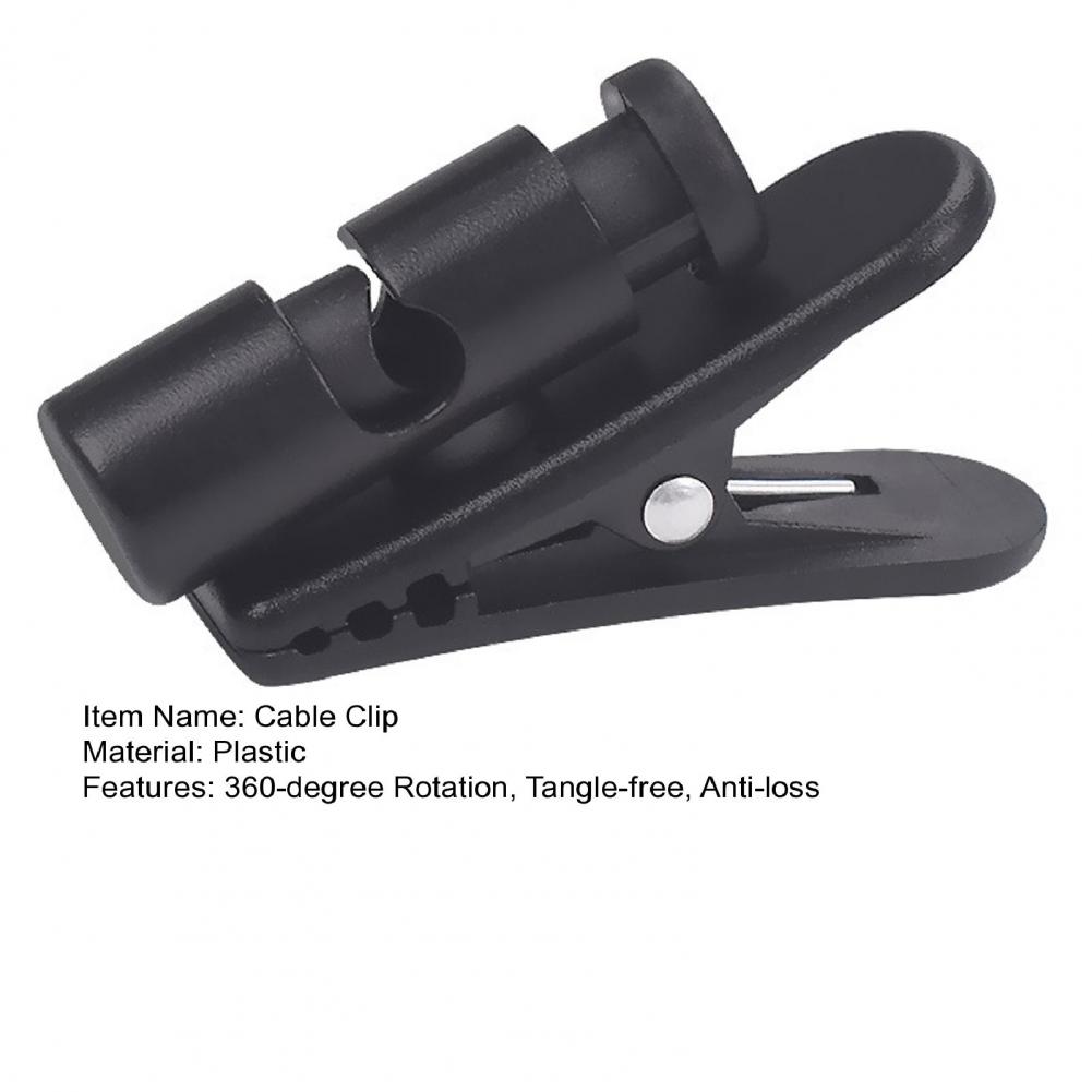 Kabel Kabel klemme Kragen Headset Klemme Kragen Clip 360 Grad Dreh klemmen Kopfhörer Kabel klemmen Kopfhörer Wickler Zubehör