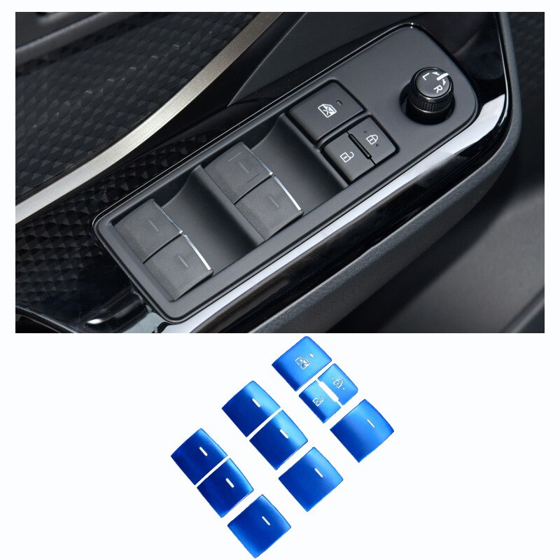 Auto Raam Glazen Lift Motor Start Stop Versnellingspook Panel Ac Knop Cover Schakelaar Frame Trim Voor Toyota C-hr Chr: K