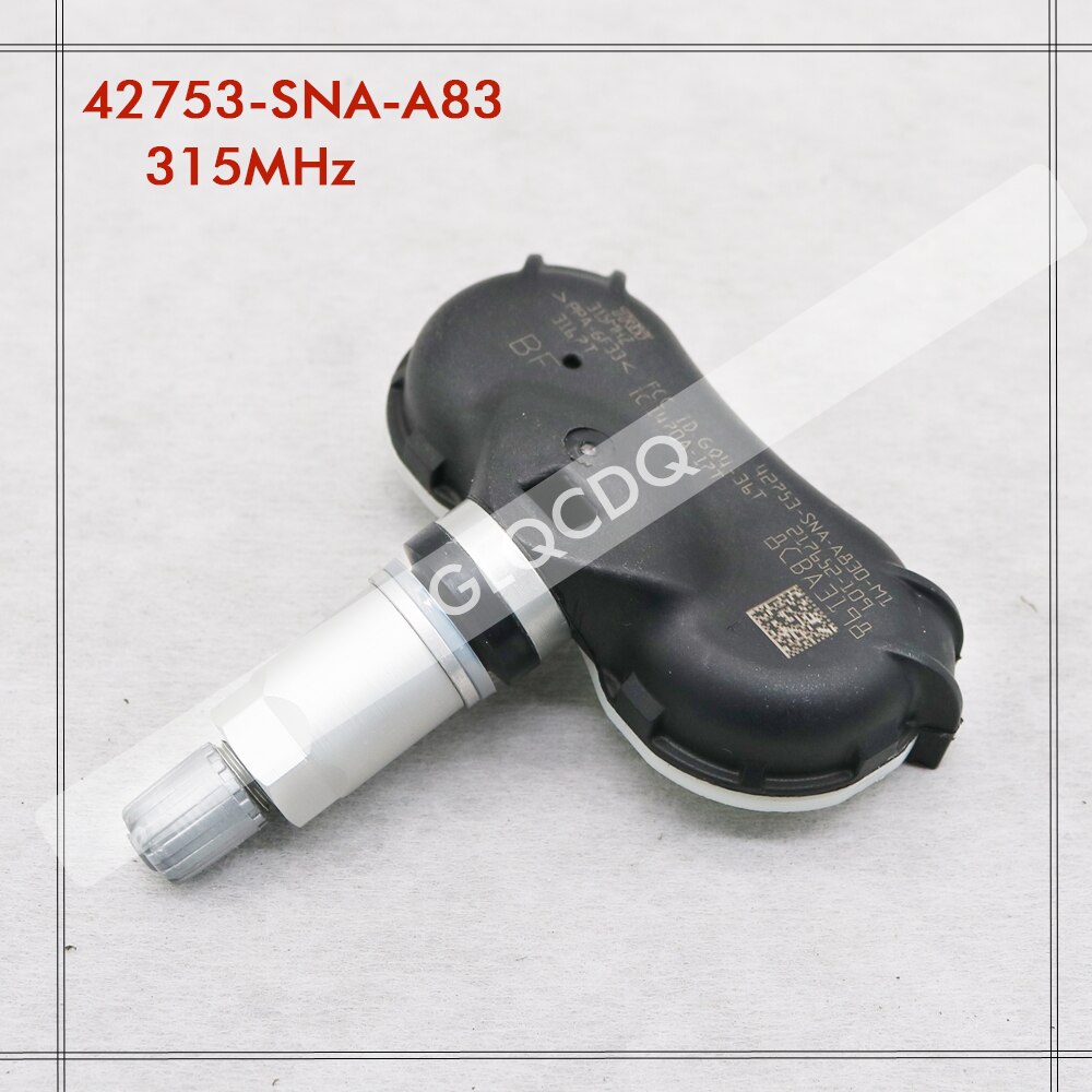 Tpms Sensor Voor Honda Fit 315 Mhz Bandenspanning Sensor 42753-SNA-A83 42753-SNA-A84 42753-TR0-A81 42753TR3A81