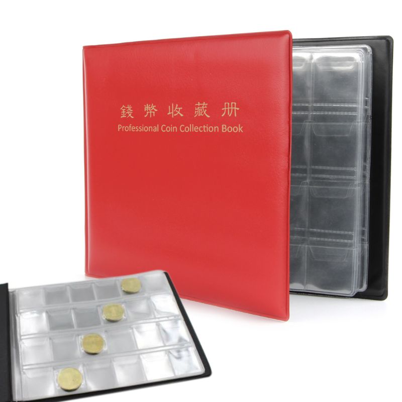 240 kolekcjonowanie przechowywanie kieszenie na monety pieniądze album zbieranie monet posiadacze