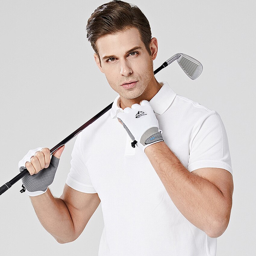 Elastische Männer Finger Handschuhe Reiten Golf Sommer Handschuhe Anti-Uv Sonnenschutz Schweiß-absorbent Atmungs Ice Silk Dünne Handschuhe