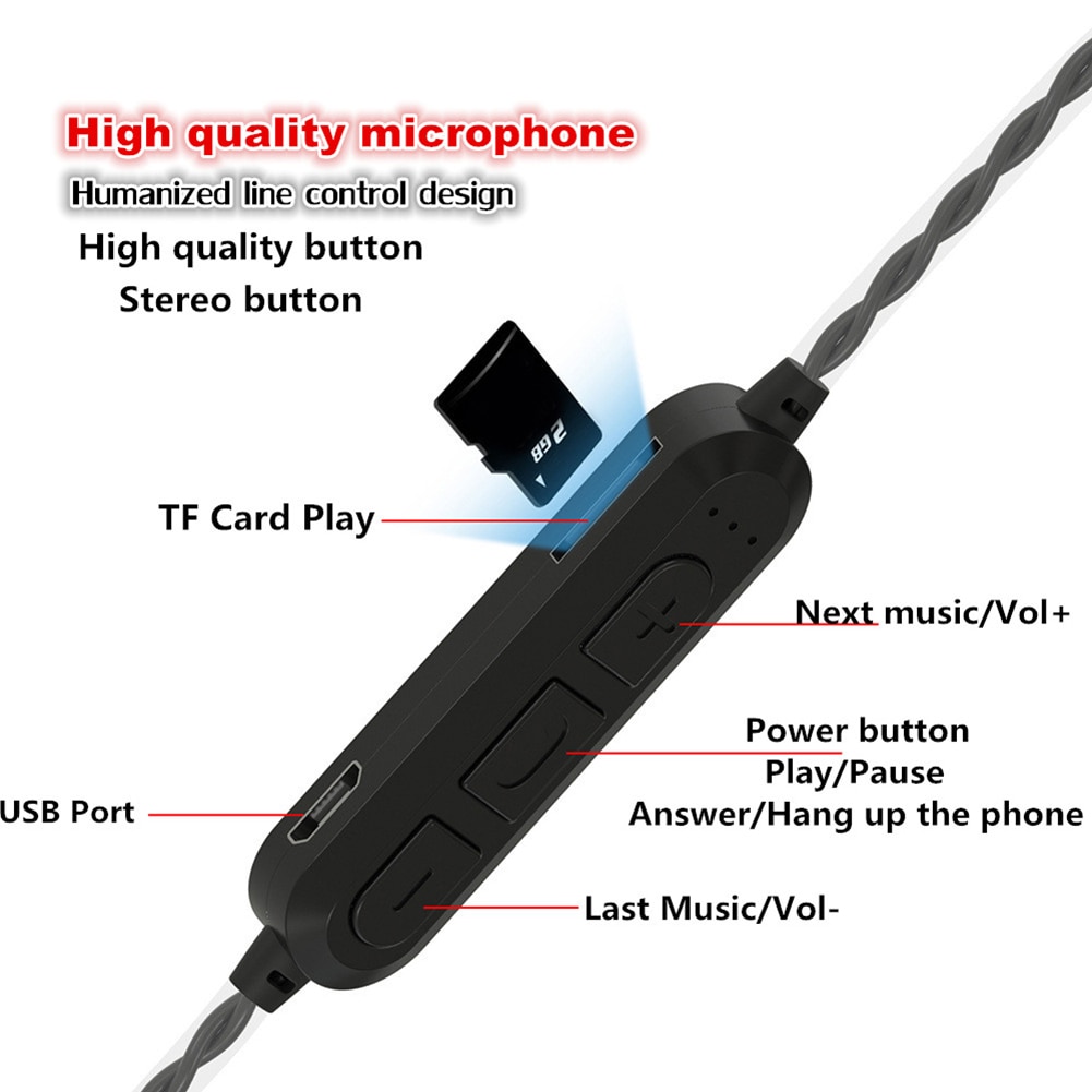 Black friday fire høyttalere 6d bass stereo trådløst bluetooth headset 4.1 stereo musikk øretelefoner minnekort bluetooth headset