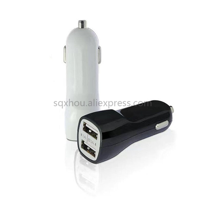 20Pcs Universal 5V 2A Dual Usb Car Charger 2 Port Sigarettenaansteker Adapter Oplader Mobiele Telefoon Gps MP3 MP4 Usb Power Adapter
