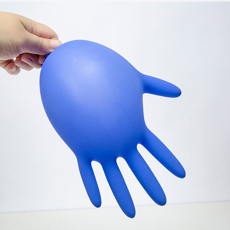 Nitril handsker 20 to 100 pcs нитриловые перчатки engangshandsker non latex handsker non vinyl handsker elastiske handsker: 20 stk blå