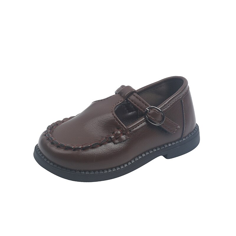Kinder PU Leder Schuhe Anti-kick Mary Jane Schuhe Unisex Flache mit Schuhe Kleinkind Mary Janes schuhe Jungen Schuhe