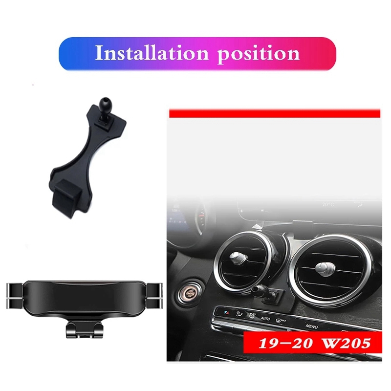 -Auto Telefoon Houder Luchtuitlaat Mobiele Telefoon Navigatie Houder Voor Mercedes-Benz C-Klasse Glc W205 x253