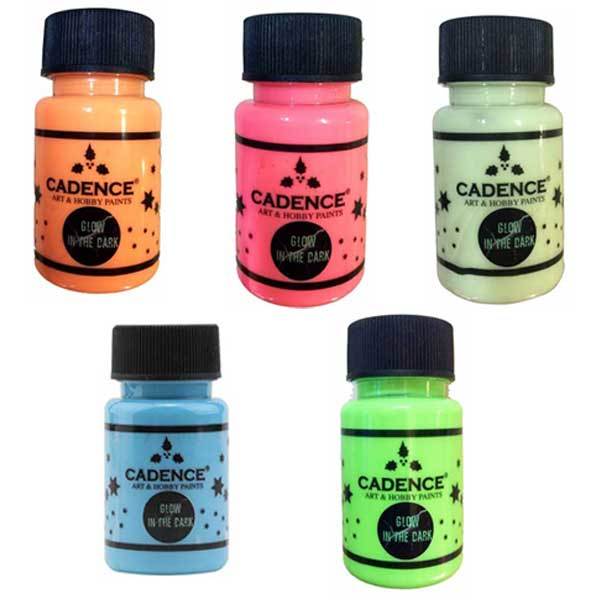 Glow In The Dark Verf, Mendos Set,5 Flessen * 59 Ml, Door Polsef