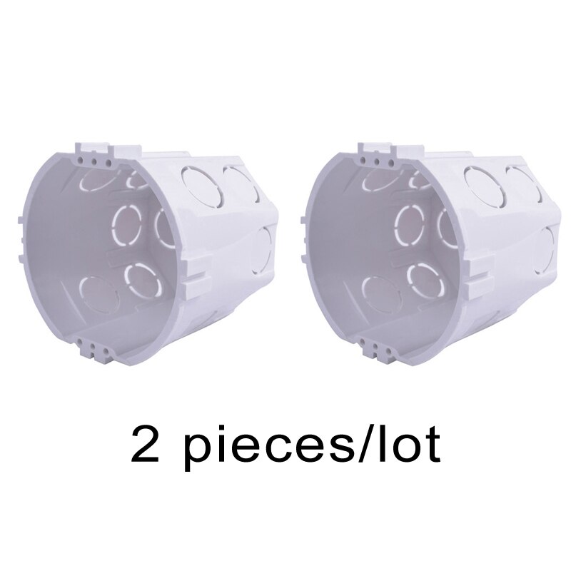 86*86mm Cassette Universal White Wall Mounting Box for Wall Switch and Plastic Enclosure Socket Back Box Outlet 86mm: mounting box 3