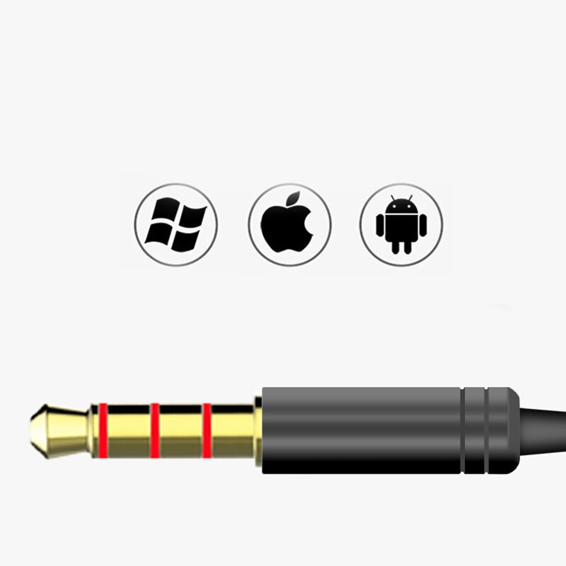 VPB V12 auriculares de Metal bajo micrófono en la oreja de 3,5mm para iphone 6 6s xiaomi para teléfono móvil