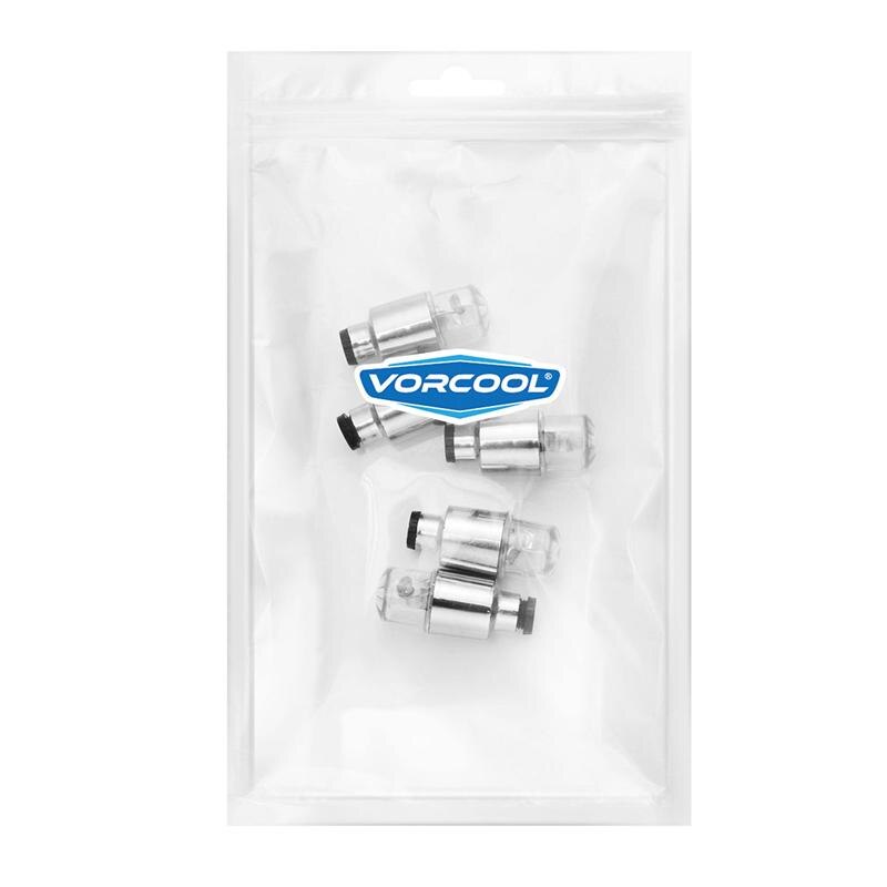 5Pcs Fiets Ventiel Licht Bike Valve Lamp Zeven Kleuren Tire Caps Led Lampen Flash Wiel Licht Voor Auto &#39;S fietsen Motoren