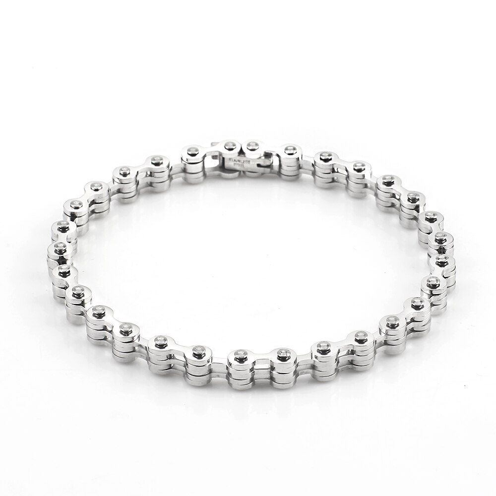 Maatwerk Voor Mannen Vrouwen Armbanden Biker Motorfiets 316L Rvs Punk Armband Sieraden: 20cm
