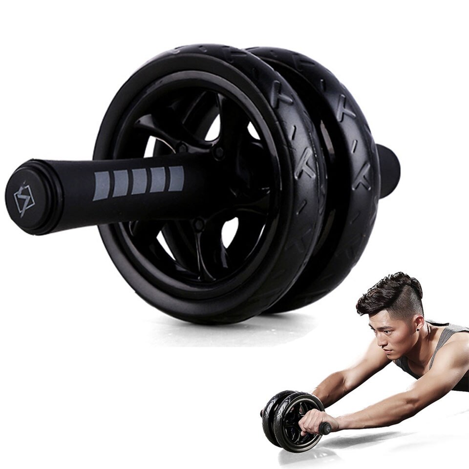 Strengther Spier Ab Roller Grote Wiel Abdominale Trainer Voor Fitness Abs Core Workout Buikspieren Training Home Gym Fitness: No mat