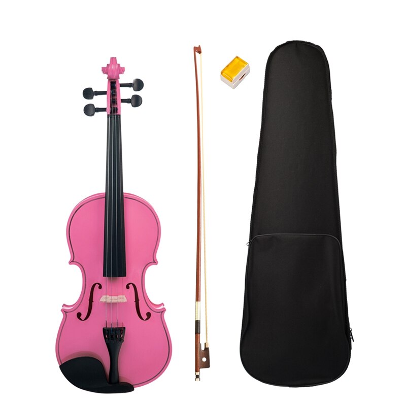 Violin NAOMI PINK Student Violin with Hard Case, Bow, Rosin SET: style2