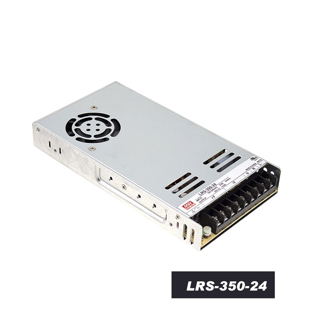 Mean well lrs -350-24 24v 14.6a meanwell lrs -350 350.4w yksilähtöinen hakkurivirtalähde ender 3/ ender 3 pro /cr10/  ende 3 v 2