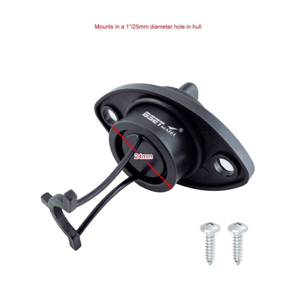 Universal 25mm 1'' Boat Nylon Garboard Drain Plug Transom Bung Hole Drainage For Kayak Canoe Peddle Boat Accessories