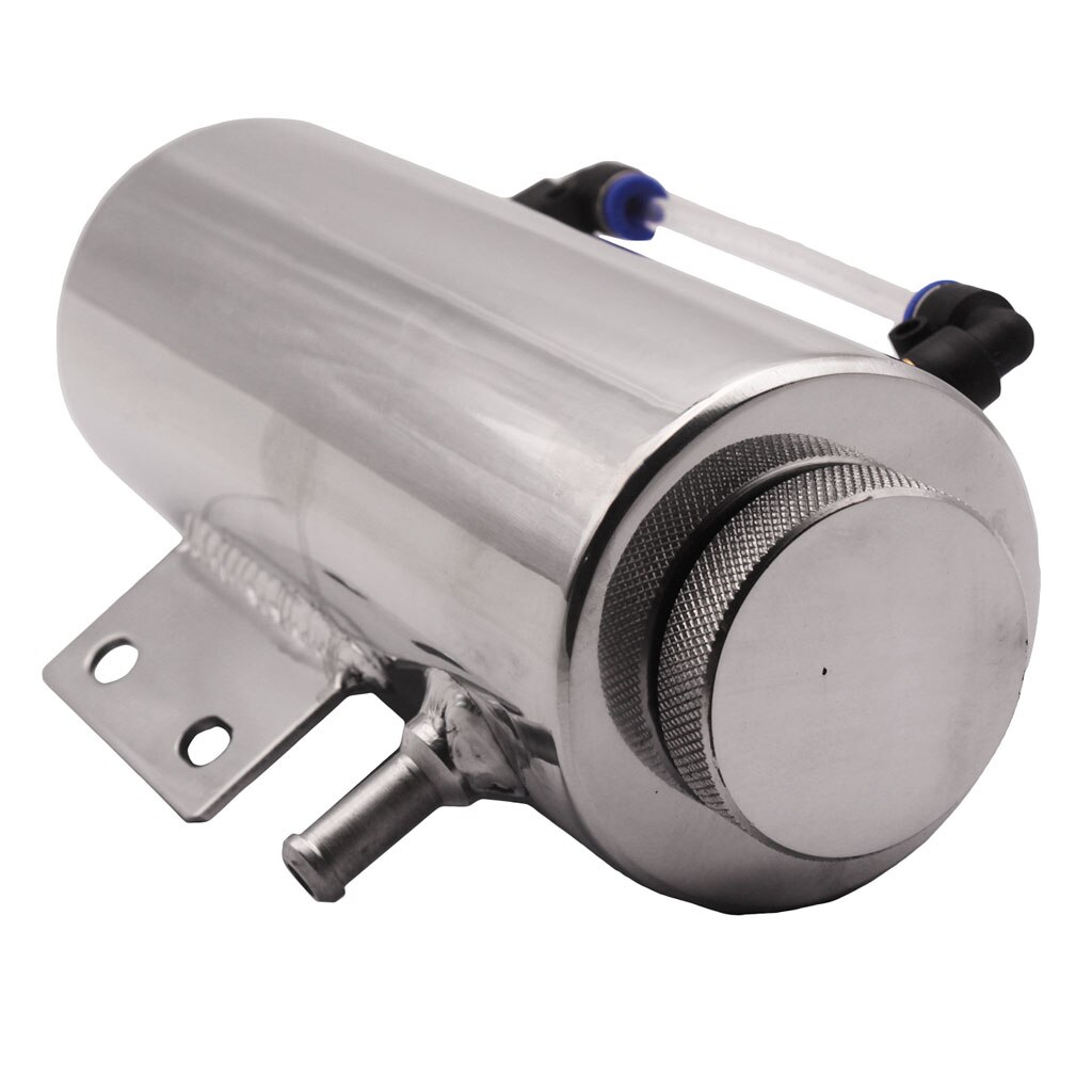 Radiador de agua Universal contenedor inoxidable depósito de botella de tanque de desbordamiento de refrigerante