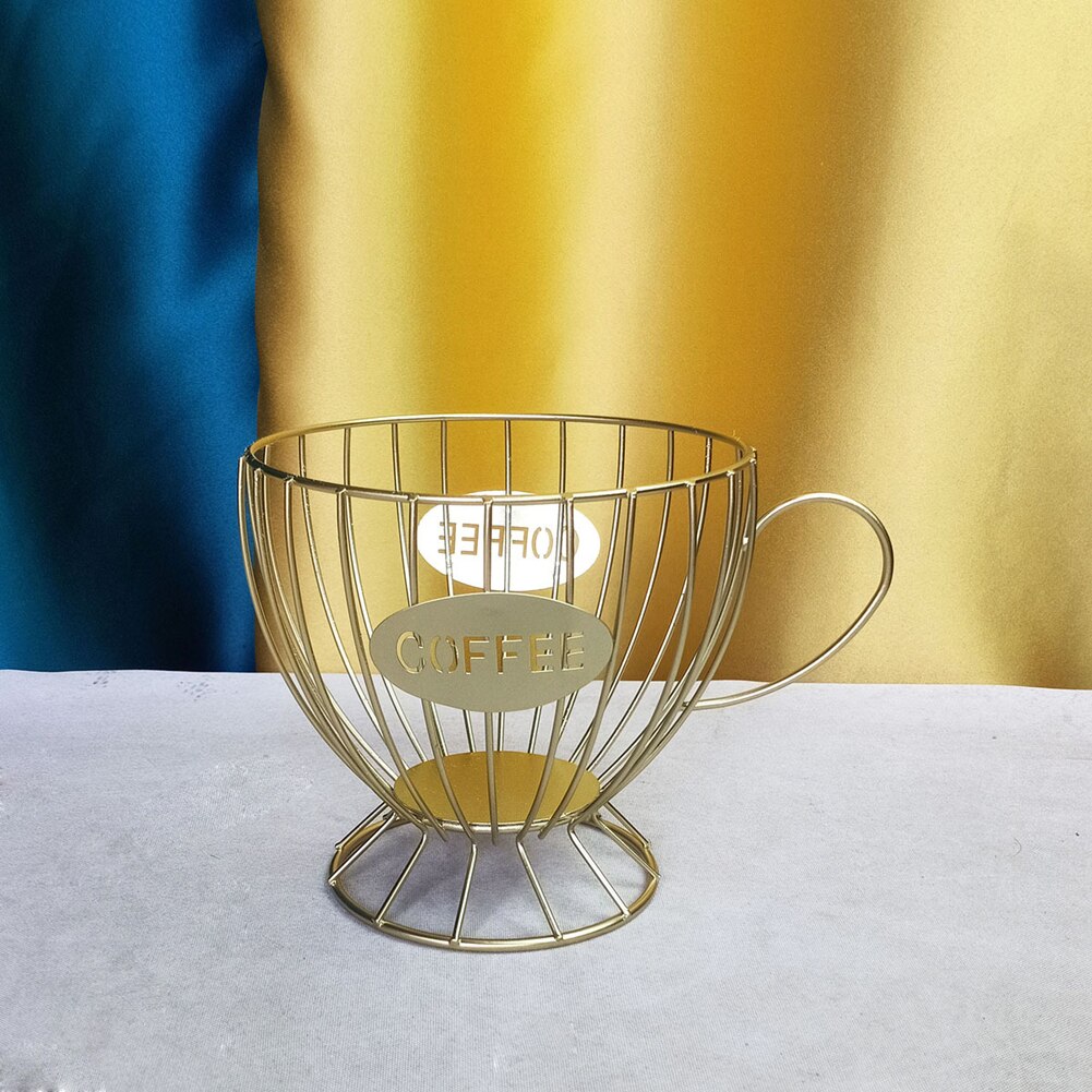 Porte-tasses à café en forme de tasse, porte-dosettes, organisateur de stockage de capsules creuses pour le comptoir, Panier de Rangement