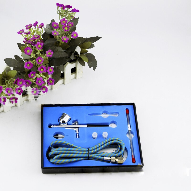 1PC Portable Airbrush Small Set 130K Airbrush 0.2-0.3-0.5mm Three Calibers 7CC Capacity Manual Pneumatic Airbrush: AB-130K