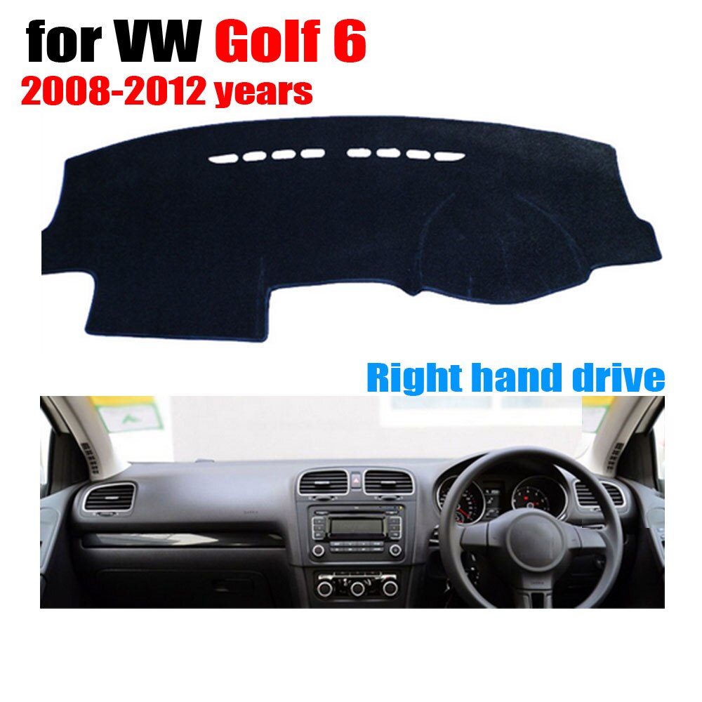 Auto dashboard covers mat voor Volkswagen VW GOLF 6/GTI rechterhand drive dashmat pad dash cover dashboard accessoires