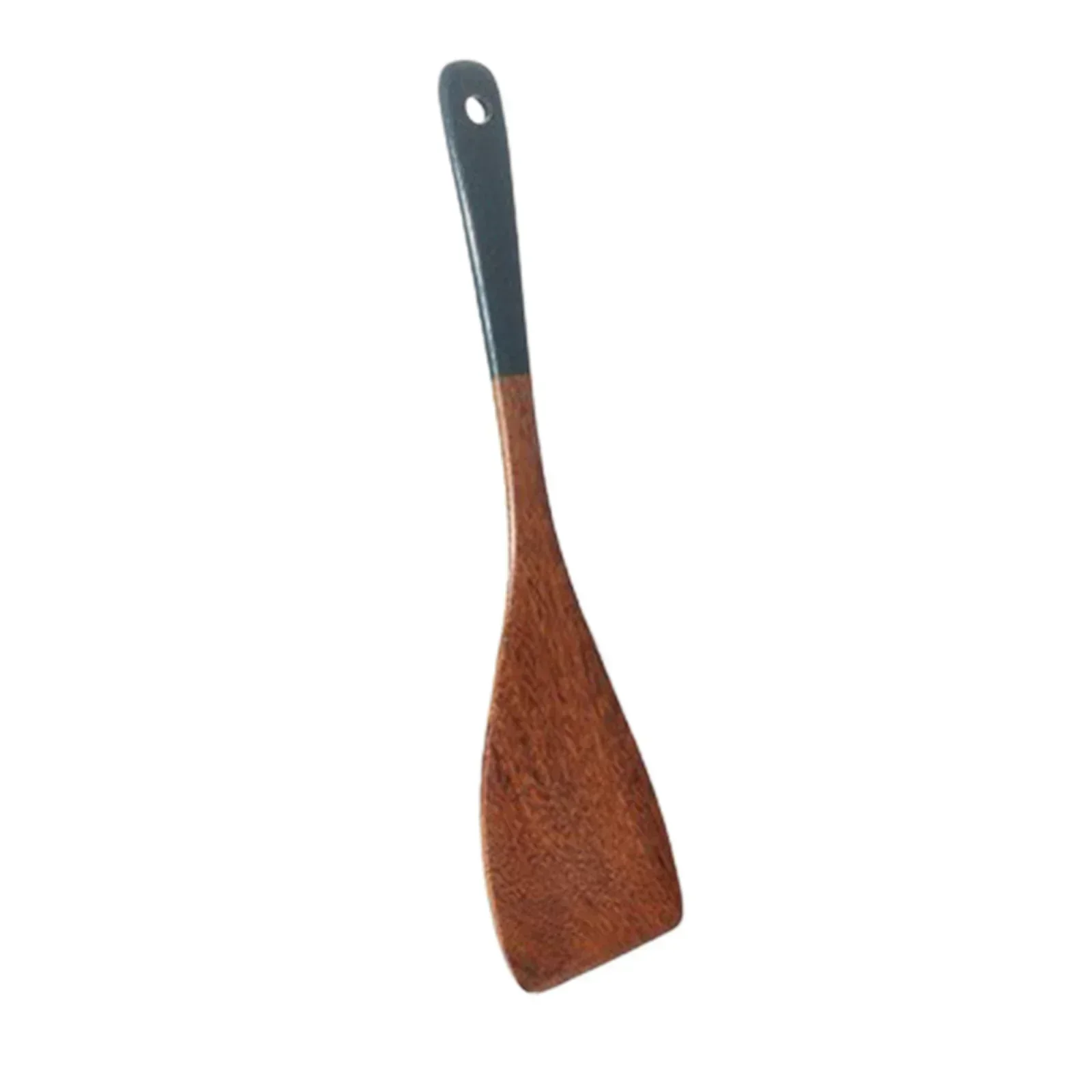 Köksutrustning i trä med långa handtag spatel ris skopa grönsak kött matlagning spade mixerskedar för nonstick pan köksredskap: Ljusgrön