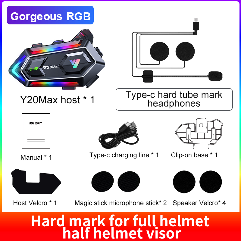 Motorrad-Gegensprechanlage, Bluetooth-Helm-Headset, 2-Fahrer, kabellos, BT-Gegensprechanlage, Kommunikator, Moto-Helm-Gegensprechanlage