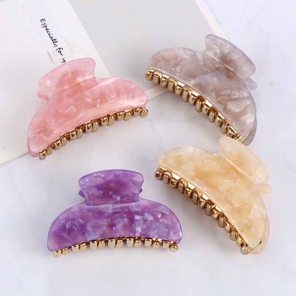 1pc Barrette Crab Clamp Clips Girls Hair Updo Hairpin Hairdress Styling Tool Women Hair Claw Banana Hair Clips