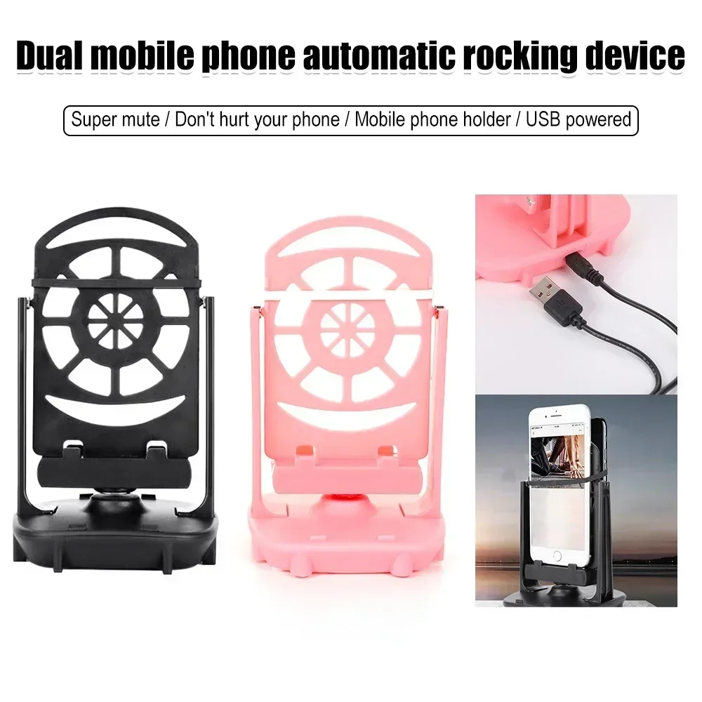 Balanço automático shake telefone wiggler dispositivo registro passo artefato escova de movimento passo pedômetro titular acessórios suporte do telefone móvel