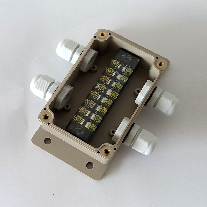 ABS Waterproof Junction Boxes Connection Outdoor Indoor Distribution Monitoring Box Electric Enclosure Case With Cable Glands