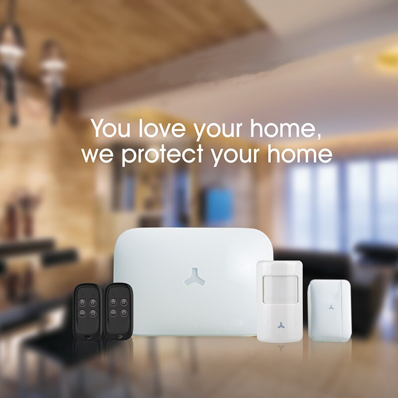 Sistema de alarma de intrusión, ALARMA DE SEGURIDAD PARA EL HOGAR inalámbrico con WiFi, GSM, aplicación inteligente, compatible con Alexa, Google Home, Control por voz