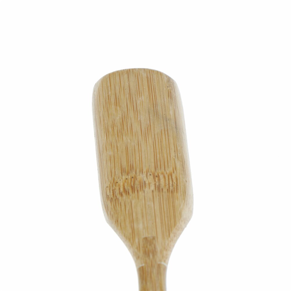 Träsmaksättning bambu sked kaffe te matlagning köksredskap retro tesked hemtillbehör