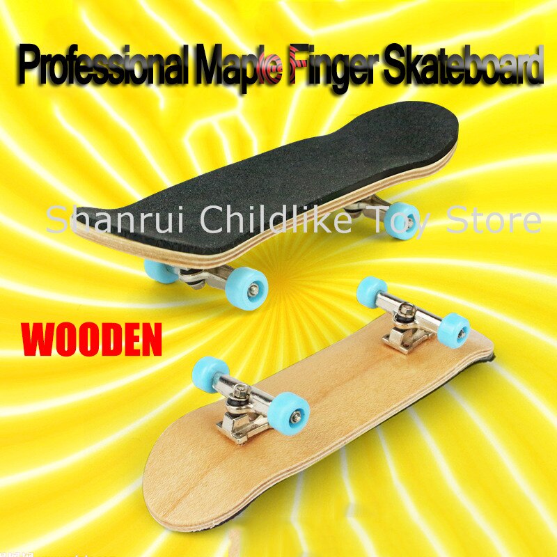 Wooden Fingerboard Finger SkateBoard Wood Basic Fingerboars With Bearings Wheel Foam A Great for Friends