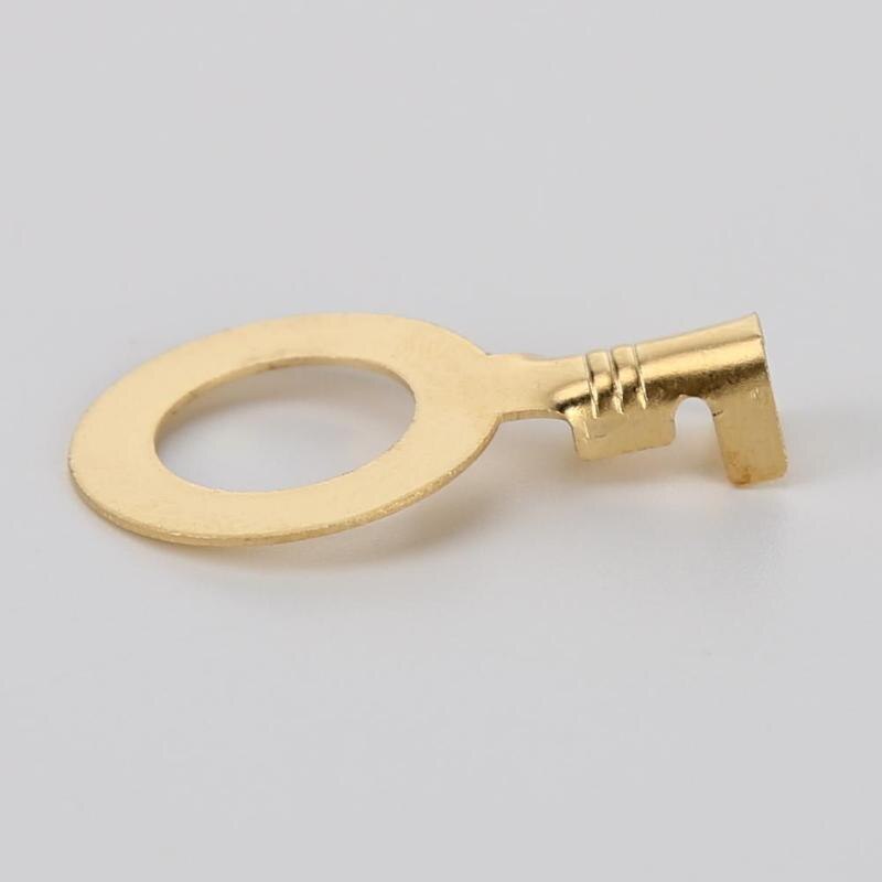 150PCS M3/ M4 M5 M6 M8 M10 Ring Lugs Ring Eyes Copper Crimp Terminals Cable Lug Wire Connector Non-insulated Assortment Kit