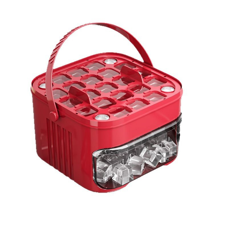 50- rists ismaskin, ny stor kapasitet - husholdningsmatkvalitets plast, dobbeltlags isoppbevaringsfat, isballformverktøysett