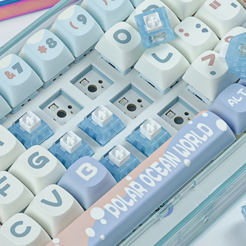 Kailh BOX Arctic Fox Przełączniki klawiatury 5-pinowe przełączniki RGB SMD Clicky Przełączniki świetlne do klawiatury mechanicznej MX Gaming Switch