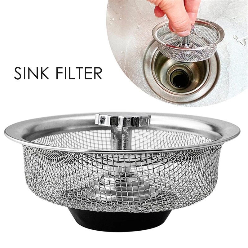 Filter Rvs Spoelbak Zeef Afvalmakelaar Monding Zeef Sink Filter Haar Riool Monding Keuken Accessoires Keuken