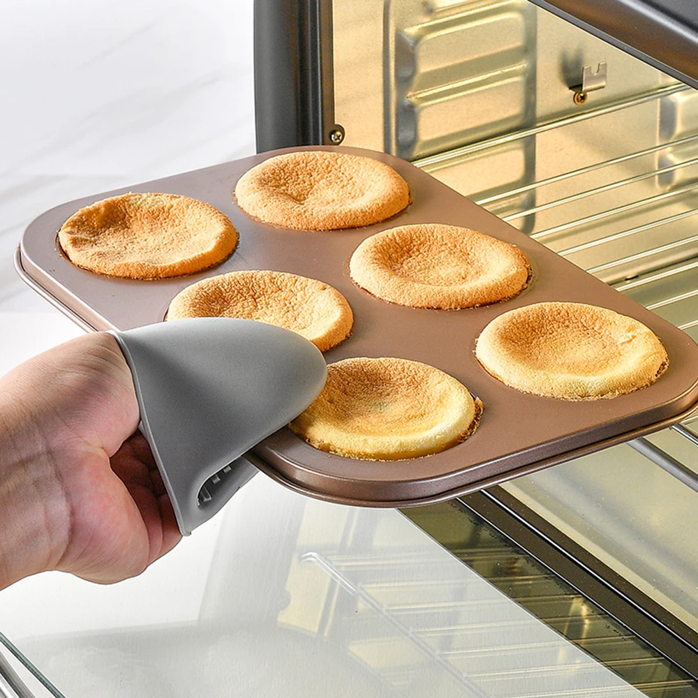 6 Hole Reusable Baking Tray Baking Pan Carbon Steel Cake Baking Mold Non-Stick Muffin DIY Cartoon Cake Pan Moulds Donut Baking