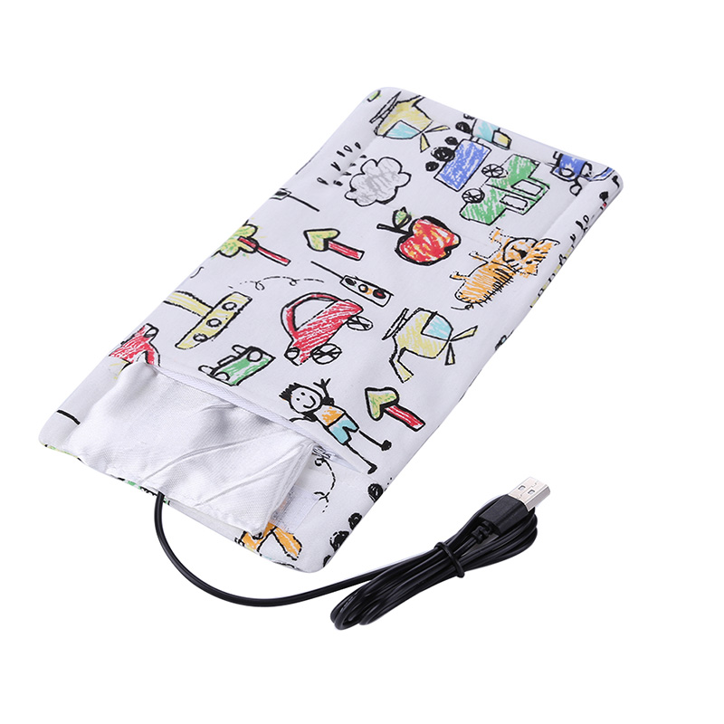 Kannettava usb tuttipullonlämmitin ulkokupinlämmitin lämmitin vauvan juomapullo tuttipussi säilytys lämmitetty kansi eristyspussi: D