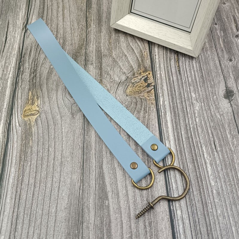 Porte-rideau en cuir, accessoires de salle, Clip, sangle en corde de coton, boucle, décoration de la maison: 7