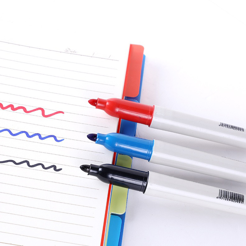 TAIHAO998 Marker Stift Rot Blau Schwarz Marker Stift Öl Schnell trocknend Großen Kopf Stift Lichtecht Farbe Stift Student büro Schreibwaren