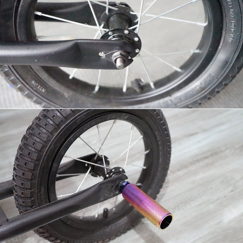 Reposapiés para eje de bicicleta MTB BMX, Pedal de aleación para eje trasero y delantero, antideslizante, 2 unidades