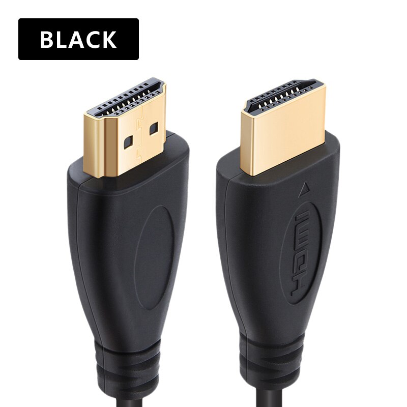 SL HDMI Kabel 1m 2m 3m 5m 7,5 m 10m Stecker auf Stecker Vergoldet HDMI 1,4 V 1080P 3D für PS3 projektor HD LCD Apple TV computer kabel: black / 5m