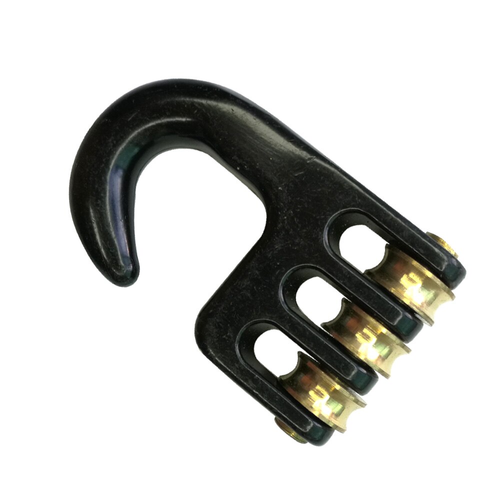 3 ruedas, polea de Windsurf, gancho de ajuste para aparejo de Windsurf, accesorios de herramientas de navegación de bajada
