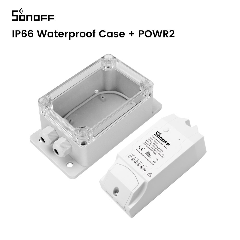 Itead Sonoff IP66 Waterdichte Cover Case Junction Box Compatied Met Sonoff Basic/Rf/Pow/Dual/TH10/TH16 Smart Home Wifi Schakelaar